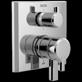 Delta Pivotal(R): 2-Handle Monitor(R) 17 Series Valve Trim with 6-Setting Diverter, T27999-PR