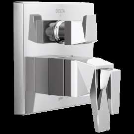 Delta Trillian(TM): Two-Handle Monitor 17T Series Valve Trim with 3-Setting Diverter, T27T843-PR