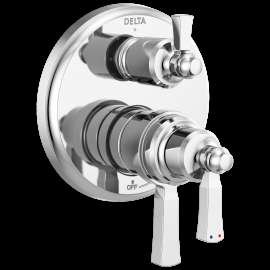 Delta Dorval(TM): Traditional 2-Handle Monitor 17T Series Valve Trim with 3 Setting Diverter, T27T856