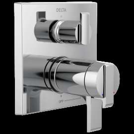Delta Ara(R): Angular Modern TempAssure(R) 17T Series Valve Trim with 3-Setting Integrated Diverter, T27T867