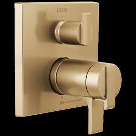 Delta Ara(R): Angular Modern TempAssure(R) 17T Series Valve Trim with 3-Setting Integrated Diverter, T27T867-CZ