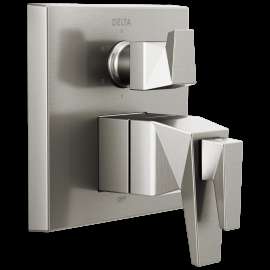 Delta Trillian(TM): Two-Handle Monitor 17T Series Valve Trim with 6-Setting Diverter, T27T943-SS-PR