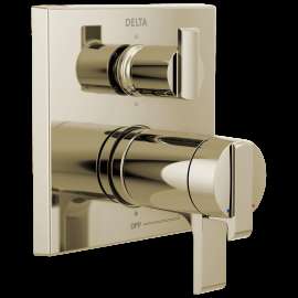 Delta Ara(R): Angular Modern TempAssure(R) 17T Series Valve Trim with 6-Setting Integrated Diverter, T27T967-PN