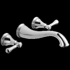 Delta Cassidy(R): Two Handle Wall Mount Bathroom Faucet Trim, T3597LF-WL