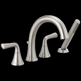 Delta Kayra(R): Roman Tub Trim with Hand Shower, T4733-SS