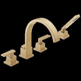 Delta Vero(R): Roman Tub Trim with Hand Shower, T4753-CZ