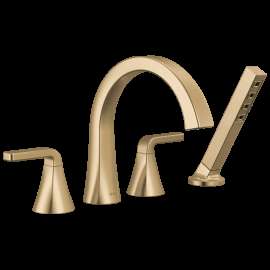Delta Lineax(TM): Roman Tub Trim with Hand Shower, T4762-CZ