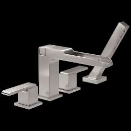 Delta Ara(R): Channel Roman Tub With Hand Shower Trim, T4768-SS