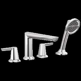 Delta Galeon(TM): 4-Hole Roman Tub Trim with Hand Shower, T4771-PR