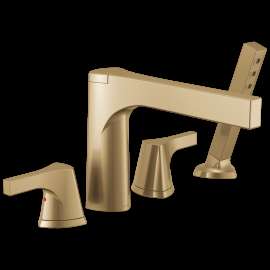 Delta Zura(R): 4-hole Roman Tub with Handshower Trim, T4774-CZ