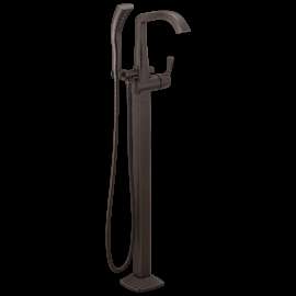 Delta Stryke(R): Single Handle Floor Mount Tub Filler Trim, T4776-RBFL