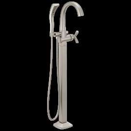 Delta Stryke(R): Floor Mount Tub Filler Trim, T47776-SS-PR-FL
