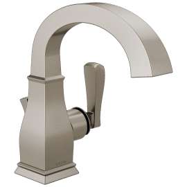 15718LF-SP Lakewood 7.88-in x 5.00-in x 7.38-in Single Handle Bathroom Faucet, Spotshield Brushed Nickel
