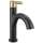 15749LF-GZPD Nicoli 6.81-in x 6.06-in x 8.75-in Single Handle Pull-Down Bathroom Faucet, Matte Black and Champagne Bronze
