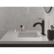 15749LF-GZPD Nicoli 6.81-in x 6.06-in x 8.75-in Single Handle Pull-Down Bathroom Faucet, Matte Black and Champagne Bronze