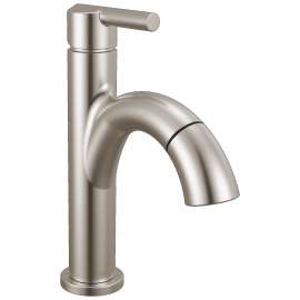15749LF-SSPD Nicoli 6.81-in x 6.06-in x 8.75-in Single Handle Pull-Down Bathroom Faucet, Stainless