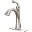 15864LF-SP Geist 7.25-in x 6.31-in x 9.50-in Single Handle Bathroom Faucet, Spotshield Brushed Nickel