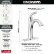 15864LF Geist 7.25-in x 6.31-in x 9.50-in Single Handle Bathroom Faucet, Chrome