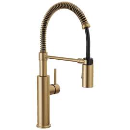 18803-CZ-DST Antoni 9.00-in x 10.50-in x 19.75-in Single-Handle Pull-Down Spring Kitchen Faucet, Champagne Bronze