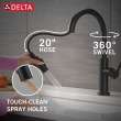 19867LF-BL Nicoli 11.06-in x 10.75-in x 17.06-in Single-Handle Pull-Down Kitchen Faucet, Matte Black