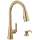 19893Z-CZSD-DST Boyd 11.63-in x 10.75-in x 16.50-in Single-Handle Pull-Down Kitchen Faucet with Soap Dispenser and Shieldspray Technology, Champagne Bronze