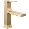537-CZMPU-DST Velum 6.50-in x 6.00-in x 7.56-in Single Handle Bathroom Faucet, Champagne Bronze