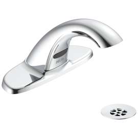 591-TFHGMHDF HDF 0.5-gpm VR Grid Strainer Battery Operated Electronic Lavatory Faucet, Chrome