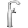 7766-PR-DST Stryke 6.56-in x 4.38-in x 11.19-in Single Handle Vessel Bathroom Faucet, Lumicoat Chrome