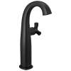 7776-BL-DST Stryke 6.44-in x 4.38-in x 11.75-in Single Handle Vessel Bathroom Faucet, Matte Black