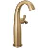 7776-CZ-PR-DST Stryke 6.44-in x 4.38-in x 11.75-in Single Handle Vessel Bathroom Faucet, Lumicoat Champagne Bronze