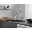 9113-CZ-DST Essa 9.38-in x 11.00-in x 15.75-in Single-Handle Pull-Down Kitchen Faucet, Champagne Bronze