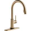 9159TL-CZ-DST Trinsic 11.38-in x 4.19-in x 16.19-in Touch2O Kitchen Faucet with Touchless Technology, Champagne Bronze