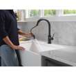 9159TLV-BL-DST Trinsic 11.38-in x 4.19-in x 16.19-in VoiceIQ Kitchen Faucet with Touch2O with Touchless Technology, Matte Black