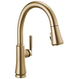 9179-CZ-DST Coranto 1.25-in x 10.75-in x 15.88-in Single-Handle Pull-Down Kitchen Faucet, Champagne Bronze