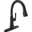 9179TL-BL-DST Coranto 11.56-in x 10.75-in x 15.63-in Touch2O Kitchen Faucet with Touchless Technology, Matte Black