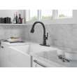 9179TL-BL-DST Coranto 11.56-in x 10.75-in x 15.63-in Touch2O Kitchen Faucet with Touchless Technology, Matte Black