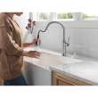 9184-AR-PR-DST Renaldi 11.56-in x 2.81-in x 16.56-in Single-Handle Pull-Down Kitchen Faucet, Lumicoat Arctic Stainless