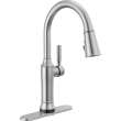 9184TL-AR-PR-DST Renaldi 11.56-in x 2.81-in x 17.00-in Touch2O Kitchen Faucet with Touchless Technology, Lumicoat Arctic Stainless