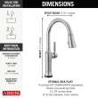 9184TL-AR-PR-DST Renaldi 11.56-in x 2.81-in x 17.00-in Touch2O Kitchen Faucet with Touchless Technology, Lumicoat Arctic Stainless