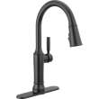 9184TL-BL-DST Renaldi 11.56-in x 2.81-in x 17.00-in Touch2O Kitchen Faucet with Touchless Technology, Matte Black