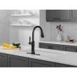 9184TL-BL-DST Renaldi 11.56-in x 2.81-in x 17.00-in Touch2O Kitchen Faucet with Touchless Technology, Matte Black