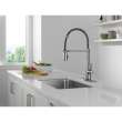 9613-AR-DST Essa 11.50-in x 4.13-in x 19.38-in Single-Handle Pull-Down Spring Kitchen Faucet, Arctic Stainless