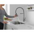 9613-AR-DST Essa 11.50-in x 4.13-in x 19.38-in Single-Handle Pull-Down Spring Kitchen Faucet, Arctic Stainless