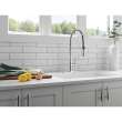 9613-DST Essa 11.50-in x 4.13-in x 19.38-in Single-Handle Pull-Down Spring Kitchen Faucet, Chrome