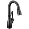 9678TL-BL-DST Leland 9.13-in x 3.50-in x 14.56-in Touch2O Bar and Prep Faucet with Touchless Technology, Matte Black