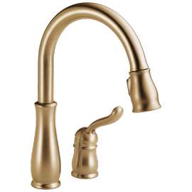 978-CZ-DST Leland 10.41-in x 10.50-in x 14.25-in Single-Handle Pull-Down Kitchen Faucet, Champagne Bronze