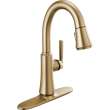 9979-CZ-DST Coranto 1.25-in x 10.75-in x 14.38-in Single-Handle Pull-Down Bar and Prep Faucet, Champagne Bronze