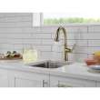 9979-CZ-DST Coranto 1.25-in x 10.75-in x 14.38-in Single-Handle Pull-Down Bar and Prep Faucet, Champagne Bronze