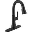 9979TL-BL-DST Coranto 9.06-in x 4.63-in x 14.38-in Touch2O Bar and Prep Faucet with Touchless Technology, Matte Black