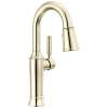 9984-PN-PR-DST Renaldi 8.81-in x 2.81-in x 14.44-in Single-Handle Pull-Down Bar and Prep Faucet, Lumicoat Polished Nickel